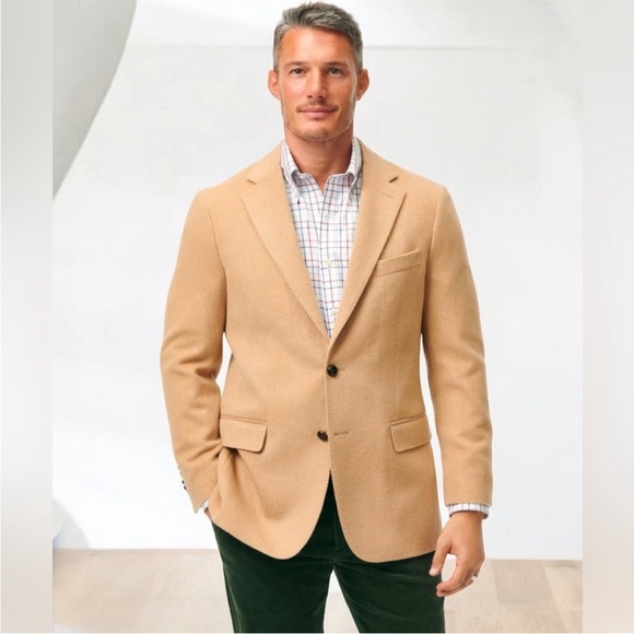 Brooks Brothers Madison 100% Camel Hair Loro Piano Blazer...